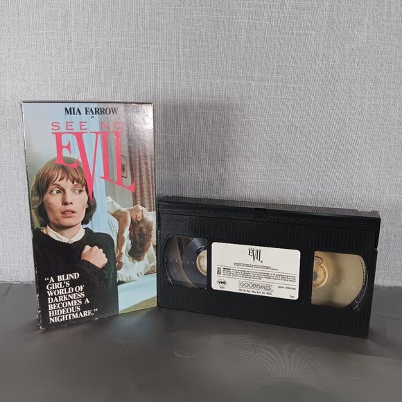 See No Evil VHS 1989 Suspense Horror Thriller Mia Farrow Vintage 80s Movie Film - Picture 1 of 11